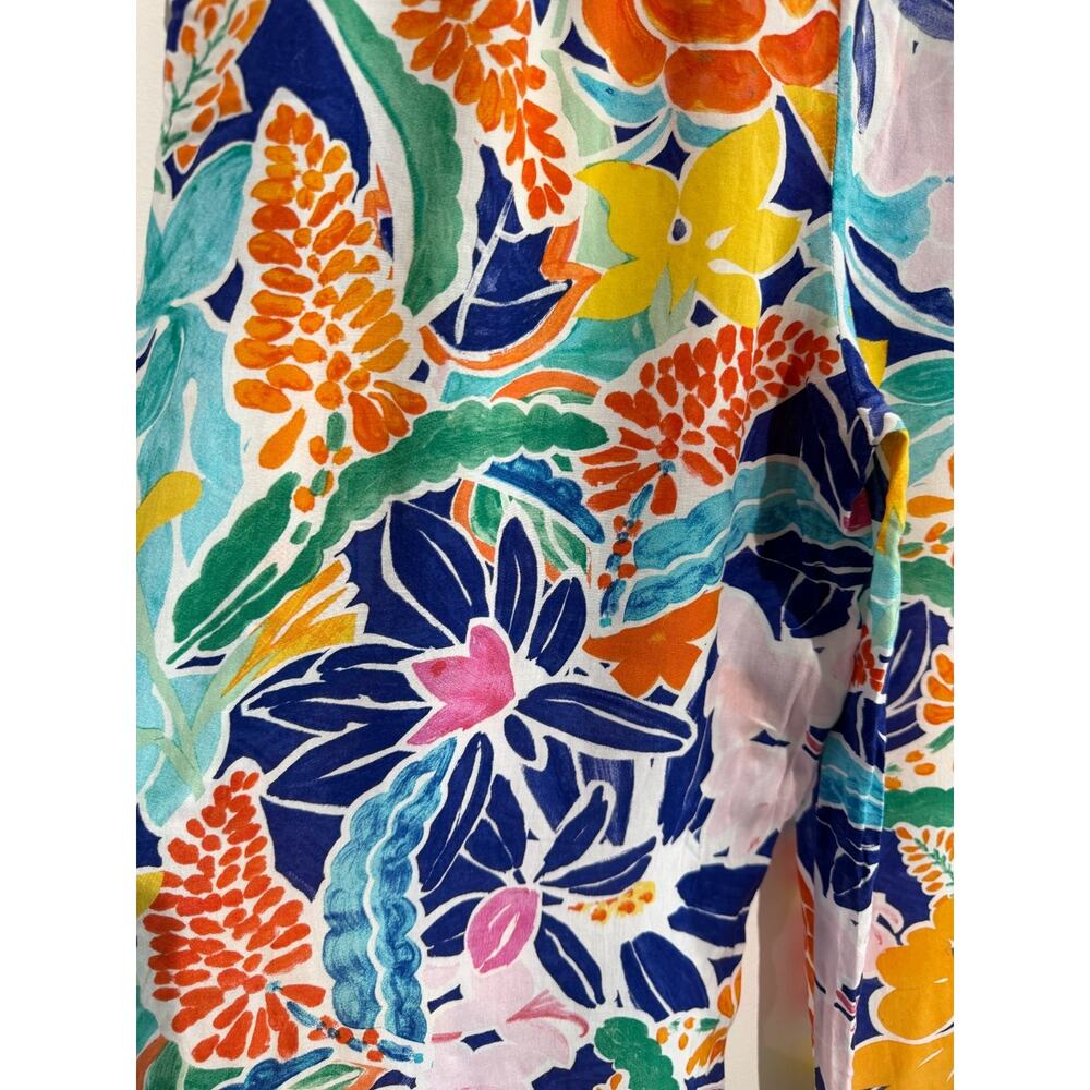 Anthropologie Sisters Gulassa Floral Pants boho chic resort chic vacation Size S - Picture 9 of 9